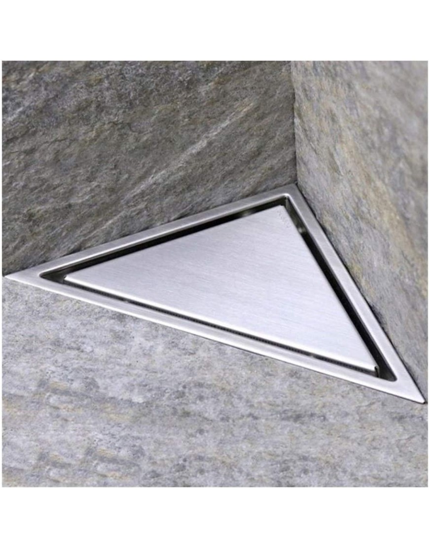 VOFP Bodenablauf Edelstahl-Dreieck Unsichtbare Bodenablauf Duschraum Badezimmer Balkon Badezimmer Dual-Use Deodorant Bodenablauf Color : Groß - BTRCNEB9