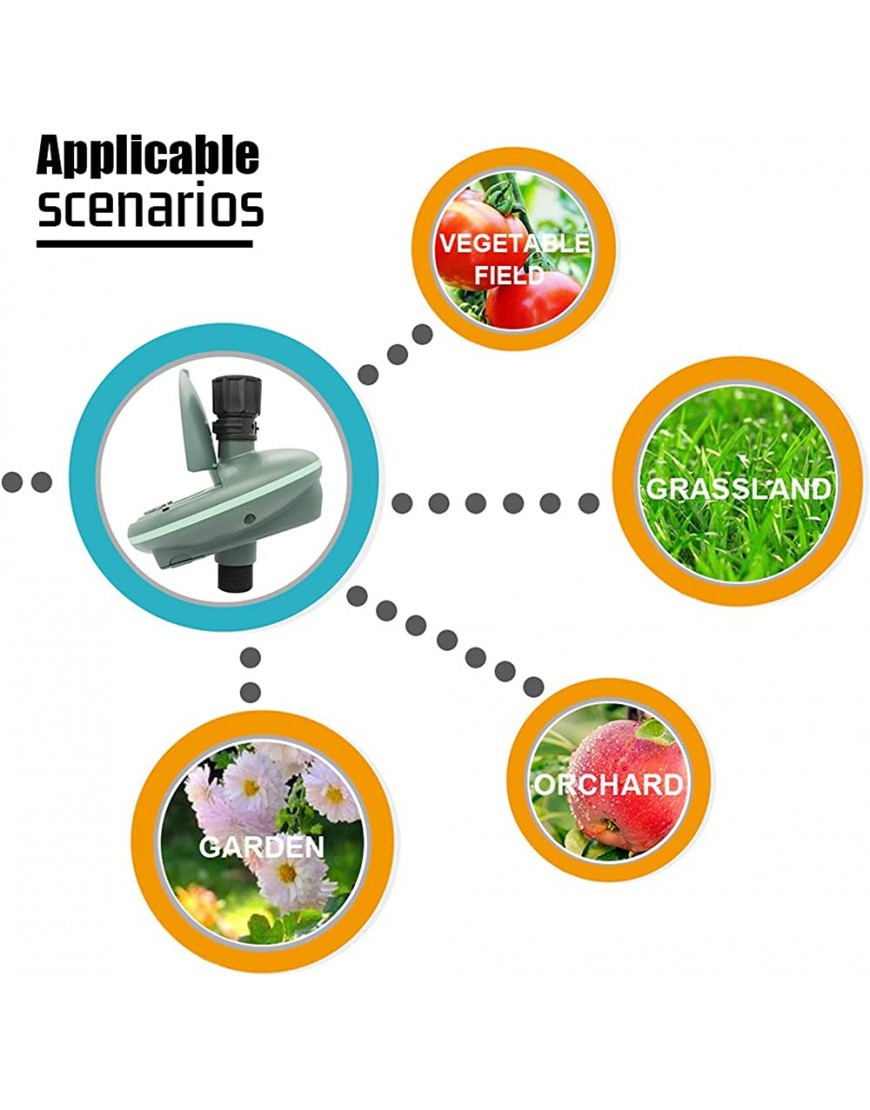 Garten Programmierbares Tropfbewässerungsset Bewässerungstimer für Schlauchende mit LED-Anzeige für wöchentliche und tägliche Programmierung - BIDWB66N