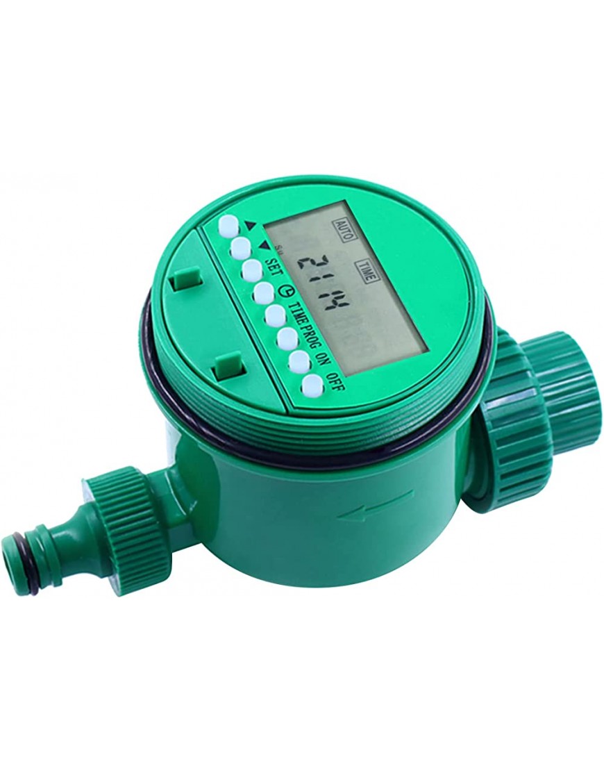 Khaco Intelligente Bewässerungssteuerung LED-Digitalanzeige Gartenbewässerungstimer bis zu 16 Programme Batteriebetriebener automatischer Bewässerungstimer für Gärten Countyards Lawns Gewächshaus - BOSJD9M2