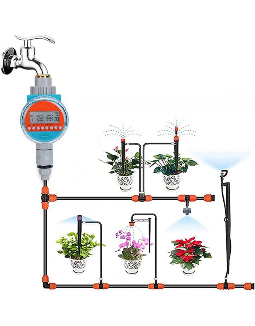 Nunafey Wasserregler Regensensor Automatischer regelmäßiger Bewässerungstimer für die Landwirtschaft für den Garten für das Gewächshaus für den Rasen - BSZVH5EN