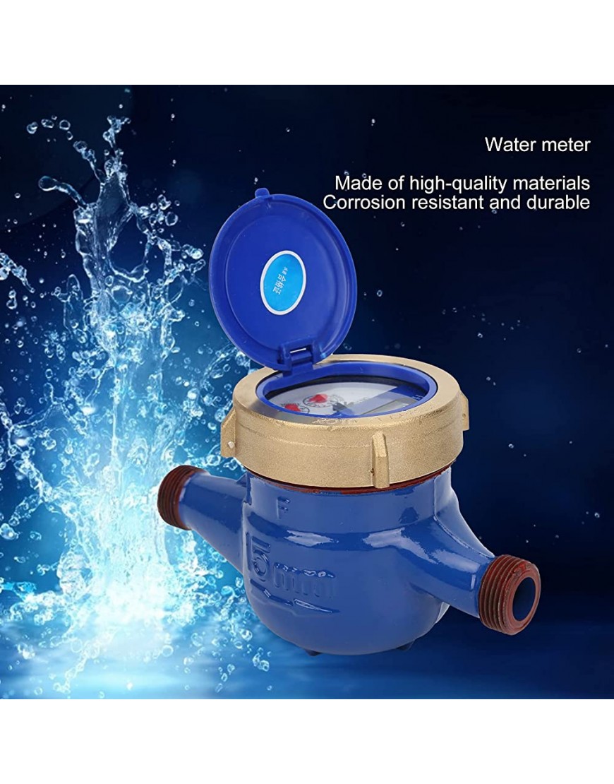 Gartenschlauch-Wasserzähler Wasserzähler ABS + Messing + Stahl-Durchflussmesser zum Messen des Wasserverbrauchs für Zuhause für den Garten - BEMUJJKK