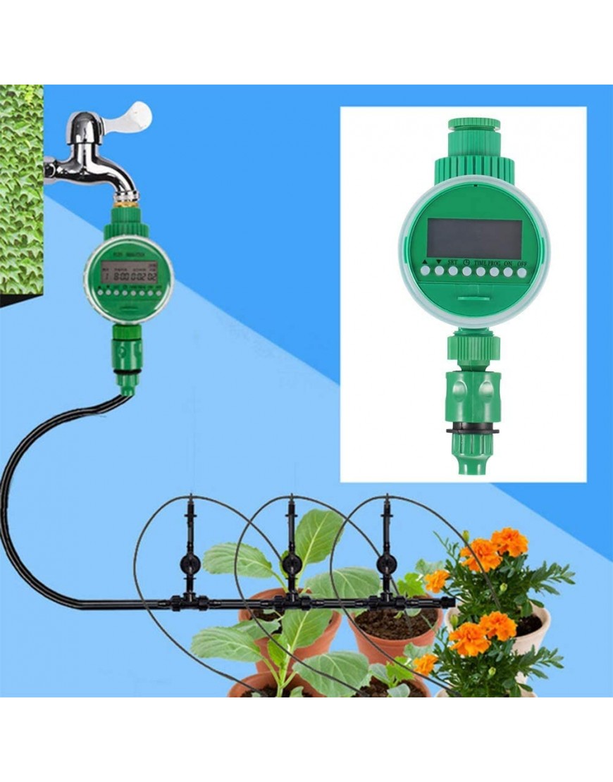 MING-MCZ Ventile Gartenbewässerung Timer-Kugelhahn automatische Digital LCD elektronische Wasser-Timer Home Garten Bewässerung Timer Bewässerungsanlage Gartenschlauchhalter - BYKQT4KQ