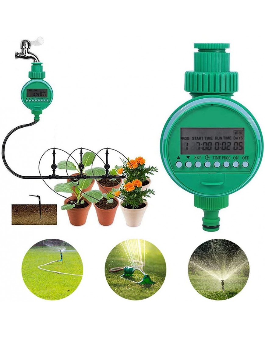 Yosoo Automatischer Elektrischer Wasser Timer Bewässerungs-Timer Watering Timer for Garden für Zuhause Garten Bewässerungsgerät LCD-elektronische Hauswasser-Timer - BBPSPW5M