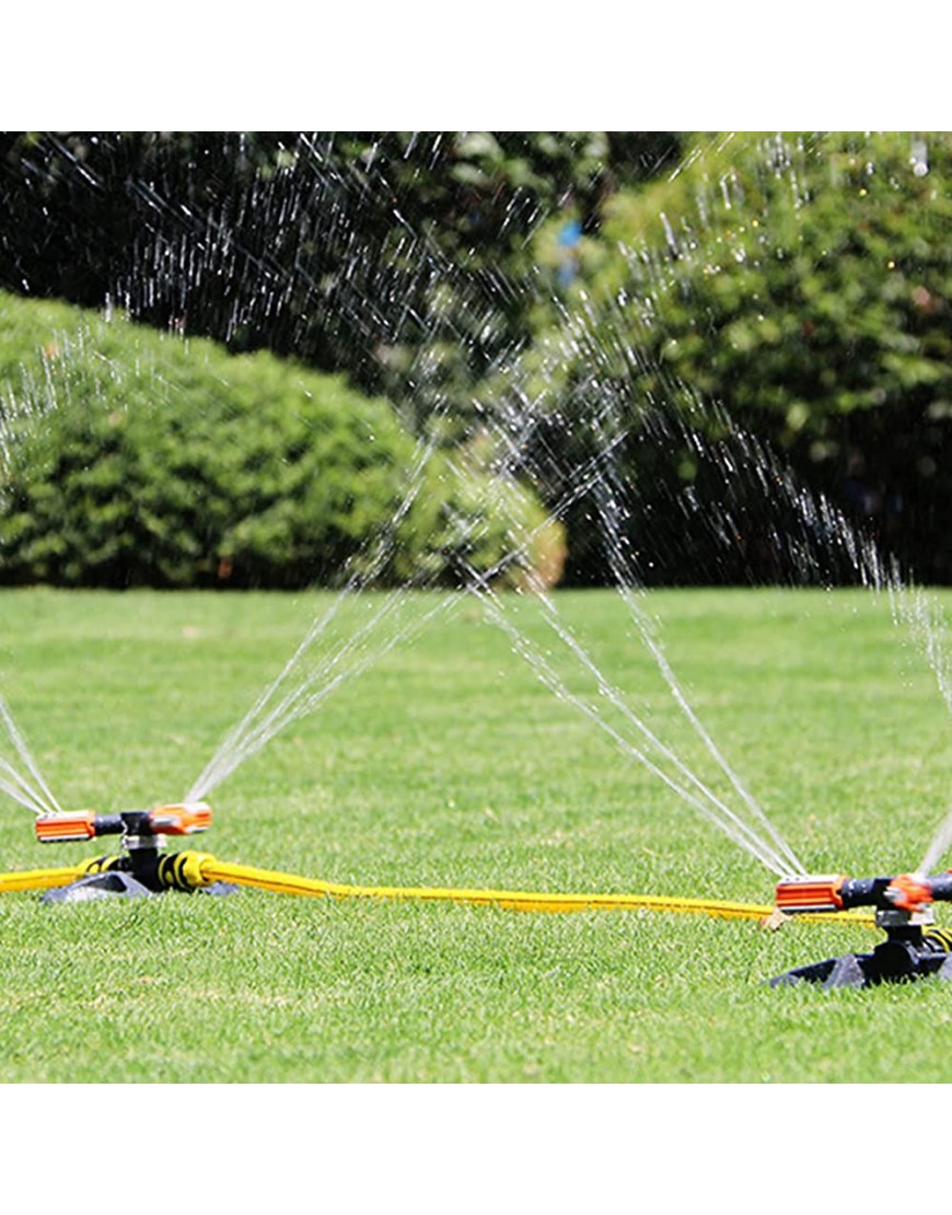 Garten Sprinkler Rasensprenger Bewässerungssystem für Rasen Automatische 360 Grad Rotierende Gartensprinkler Rasensprinkler für Hof Rasen Kinder und Garten 02 - BPBVWQKM
