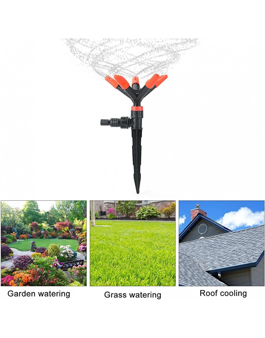 Fowybe Regner für Rasen | Automatisches Bewässerungssystem Rasensprenger,Oberirdische Garten-Wassersprinkler Rasenbewässerungssystem für große Flächen - BCSKBHKA