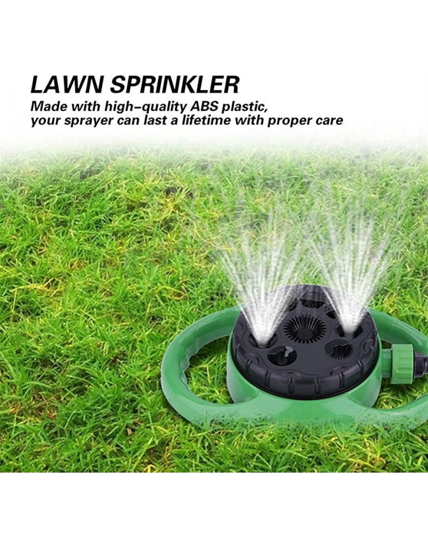 LINFFSTR Rasensprenger für den Garten mit 9 Strahlarten Wassersprinkler für große Flächen für Rasen und Garten Gewächshaus-Bewässerungssystem Automatische Bewässerung Sprinkler Düse Sprayer - BMGMD6BA