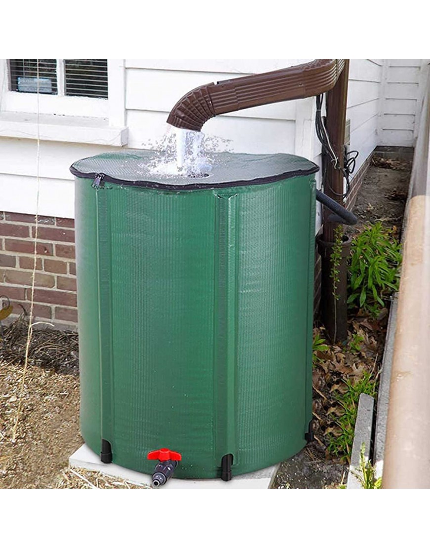 Generic 500L zusammenklappbare Regentonne tragbarer Wasserspeicherbehälter Regenfänger Regenwassersammelsystem Fallrohr für Gärten Gewächshäuser Hinterhöfe - BCASN6WE