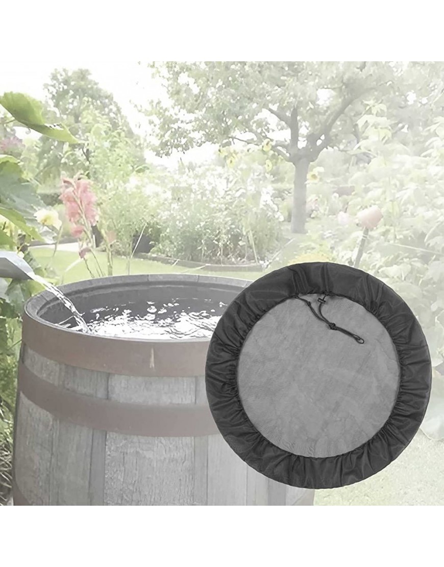 Regentonnen-Netzabdeckung Wasserauffangeimer Netzabdeckung mit Kordelzug Regeneimerabdeckung für den Garten im Freien Wasserauffangeimerabdeckung - BQESY5EH