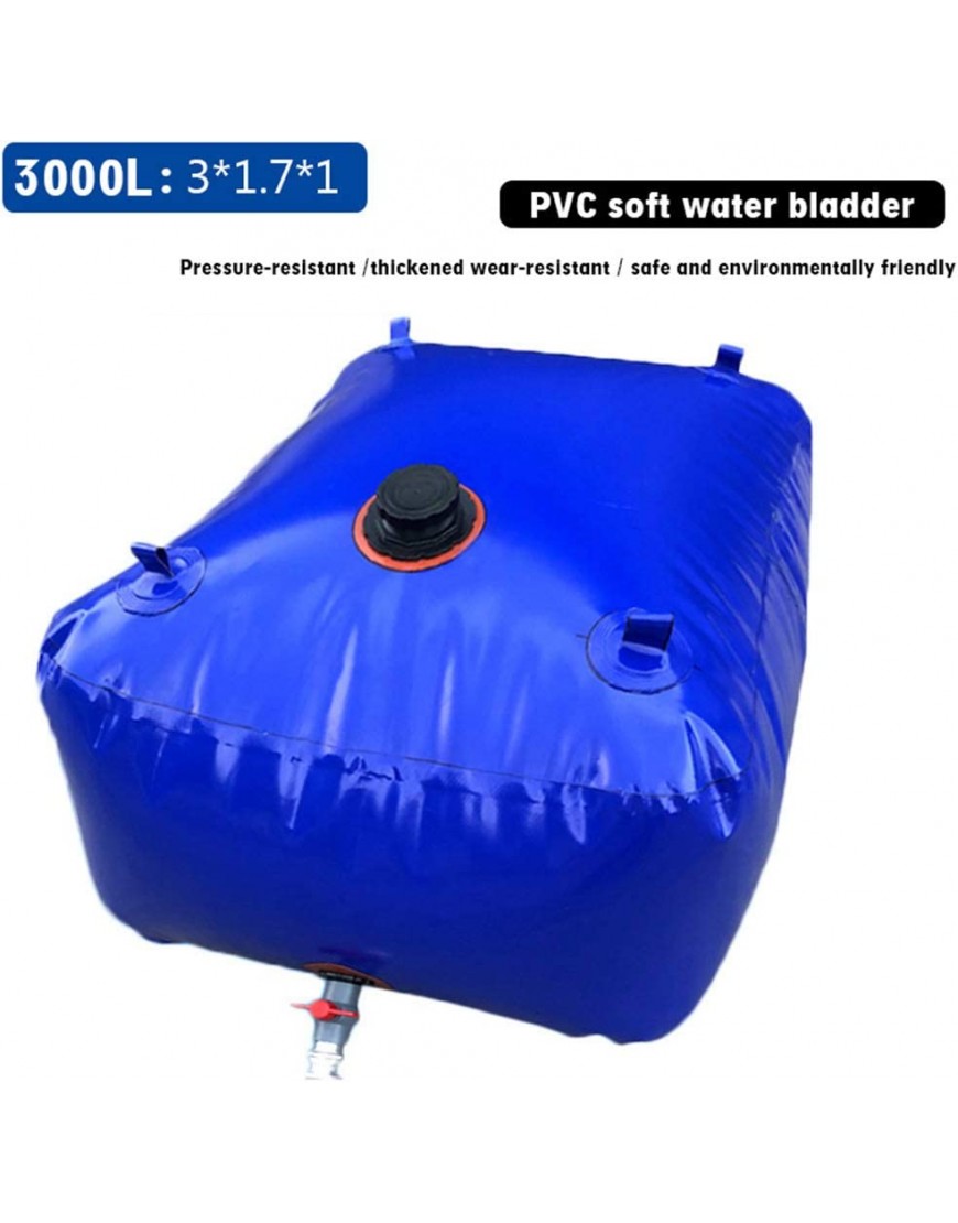 Wasserbehälter mit großer Kapazität für Wasserbehälter für Garten & Bauernhof Tragbarer verdickter PVC-Weichwassersack für den Außenbereich Faltbarer dürreresistenter Notwasserspeicher - BRRCB7K6