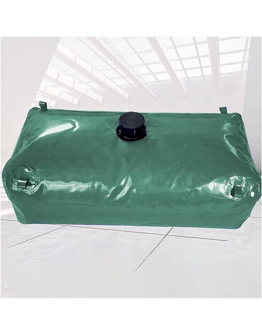 Wassertank Grün PVC Wasserspeicherblase Zusammenklappbar Draussen Wasserbeutel für Garten Ackerland Zucht tragbar Fahrzeug Wassertank 240 L-5000 L Size : 2.5x2x1 m 5000 L 1320 Gallon - BYPCQ3N7