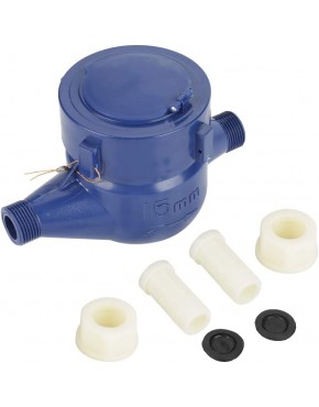 DN15 Rotortyp Umweltschutz-Kunststoff-Wasserzähler Kaltwasserzähler Kunststoff-Kalt-Nass-Tischmesswerkzeug für Den Garten- und Heimgebrauch - BLTMGD1Q