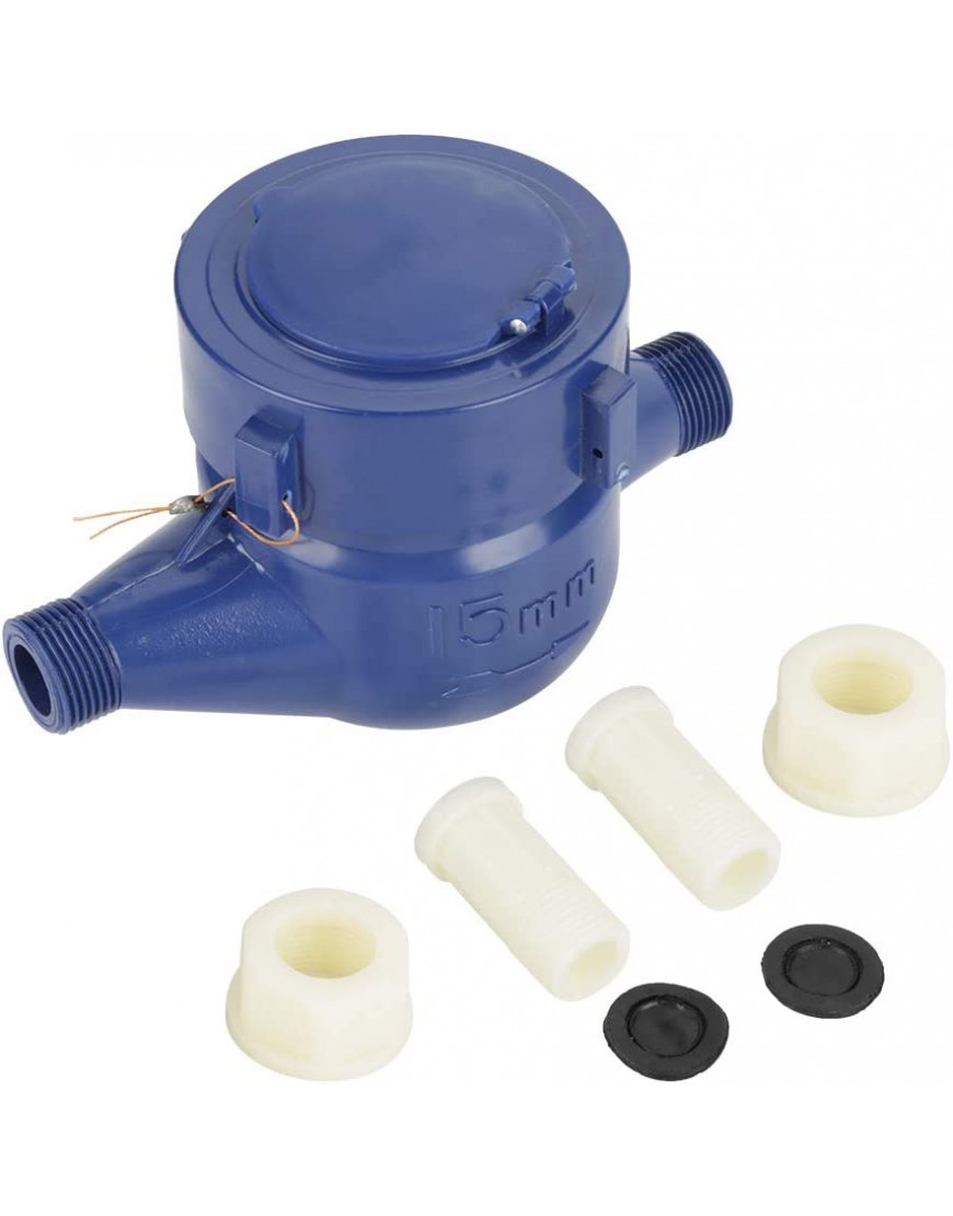 DN15 Rotortyp Umweltschutz-Kunststoff-Wasserzähler Kaltwasserzähler Kunststoff-Kalt-Nass-Tischmesswerkzeug für Den Garten- und Heimgebrauch - BLTMGD1Q