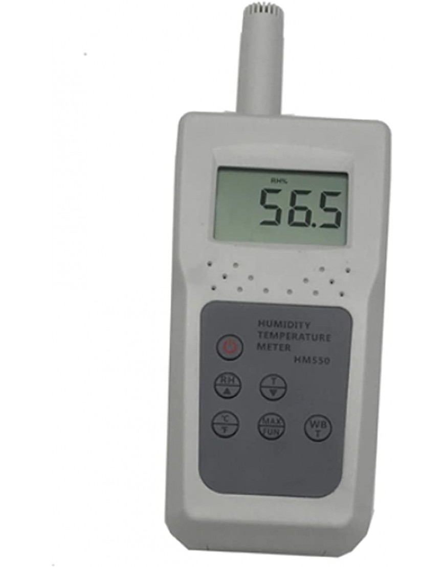 Feuchtigkeitsmessgerät Feuchtigkeitsmessgerät HM550 mit Feuchtigkeit Temperatur Feuchtkugeltemperatur Anzeige Gas Temp Feuchte Prüfgerät for Lebensmittel Für Gärten Rasen Betriebe - BCZIZKA6