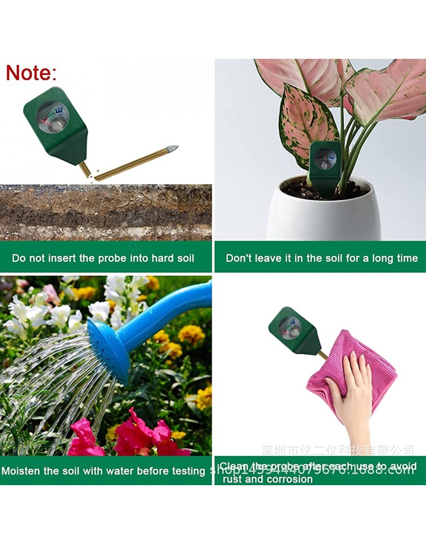 Pflanzenmesser Feuchtigkeitsmesser Mini tragbarer empfindlicher genauer langlebiger Bodenfeuchtemesser für Gärten - BSIDA1DH
