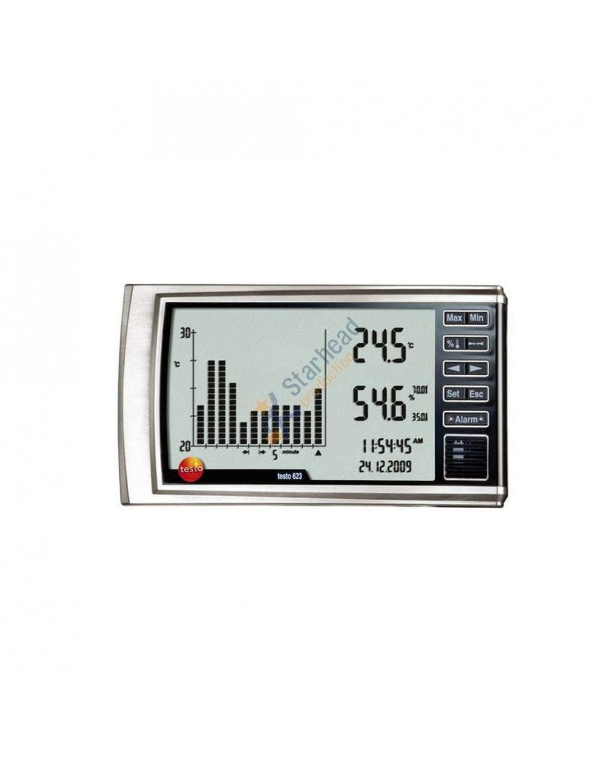 Testo 623 Hygrometer Feuchtigkeitstemperaturmessgerät Hohe Genauigkeit mit Historiefunktion 0560 6230 - BVSEEQ35