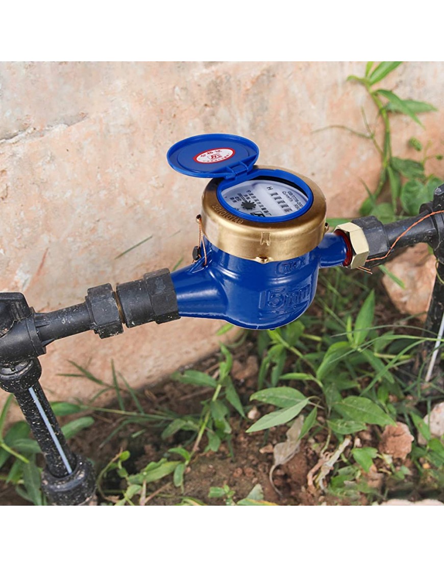 UKCOCO Wasser Meter- Wasser Flow Meter Kalten Wasser Meter DN15 Kalten Wasser Meter Digitale Tap Wasser Meter für Garten Und Hause - BXPZW171