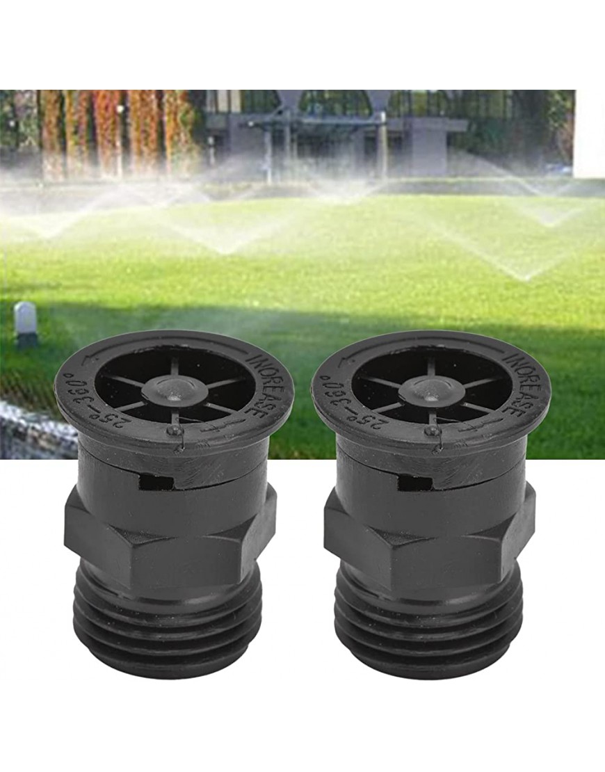 Atyhao 2 Stück Sprinklerdüse G1 2 Außengewinde Kunststoff Sprinkler Bewässerung Garten Rasen Lieferungen - BRSVDBQ7