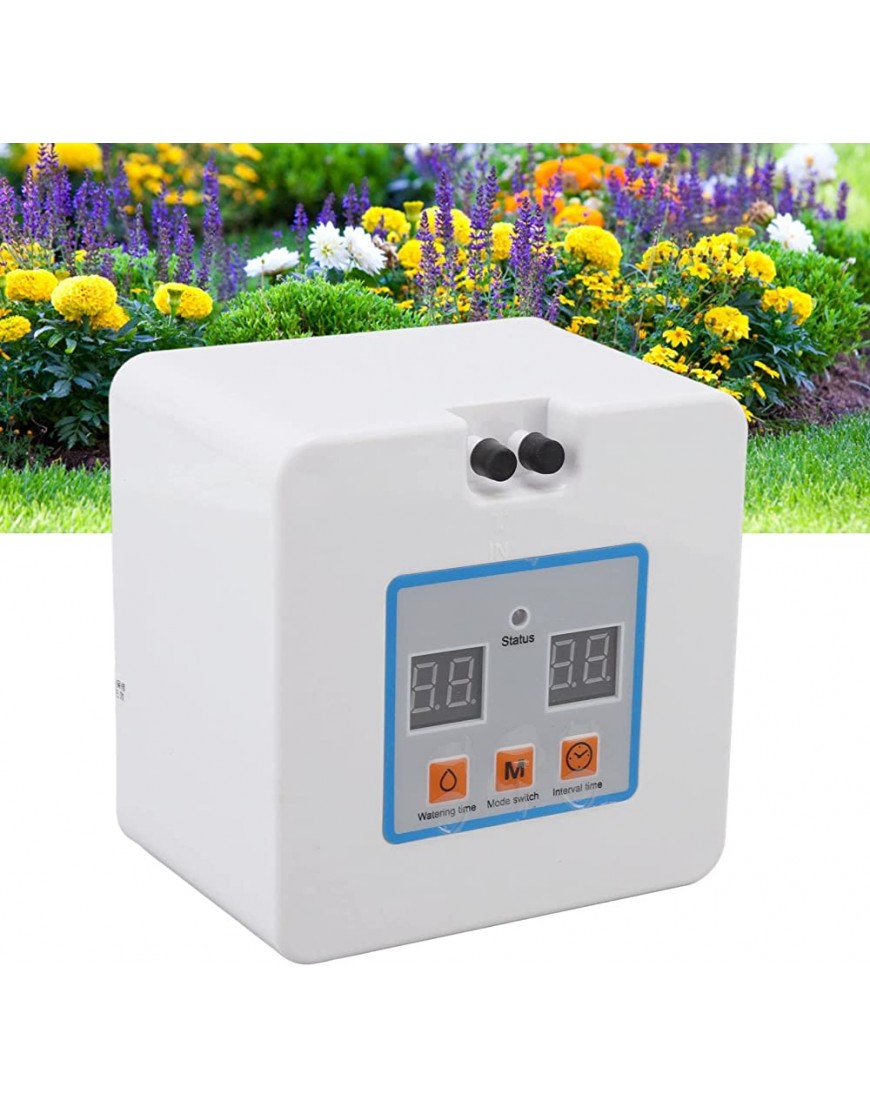 Shanrya 6,4 V Micro Automatic Tröpfchenbewässerungs-Kit Batteriebetriebenes automatisches Blumenbewässerungsgerät für den Garten - BPGUO8VJ