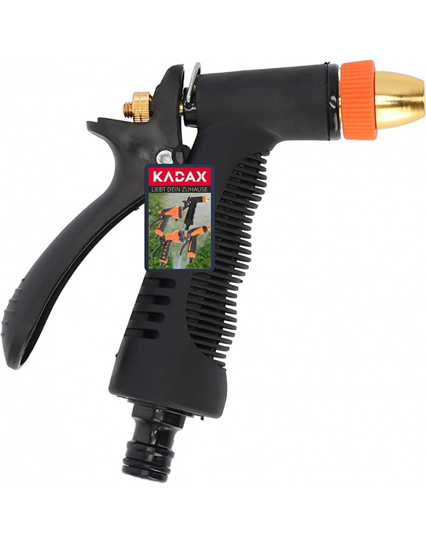 KADAX Sprühpistole aus Kunststoff ABS und Metall Reinigungsspritze Wasserspritze Gartenspritze Spritzpistole Gartenbrause Handbrause 3 Funktionen - BQRWI616