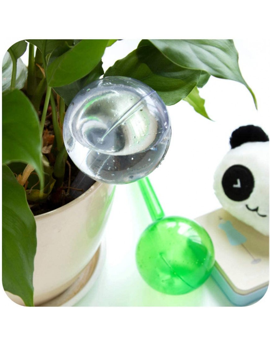 GLITZFAS Bewässerungskugeln 8er Set Dosierte Bewässerung Kunststoff Wasserspender für Topfpflanzen Grün - BHNXT2H2