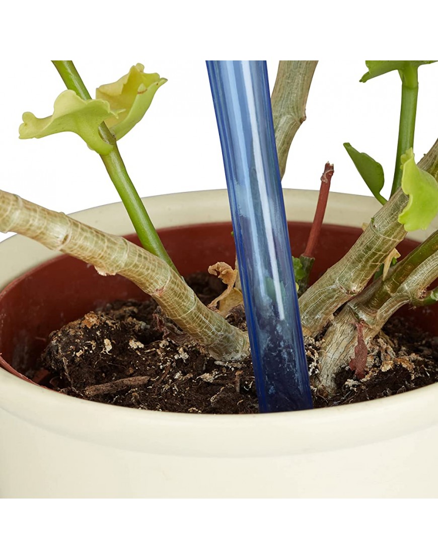 Relaxdays Bewässerungskugeln 4er Set Dosierte Bewässerung 2 Wochen Versenkbar Deko Topfpflanzen Kunststoff Blau - BLHHX4HN