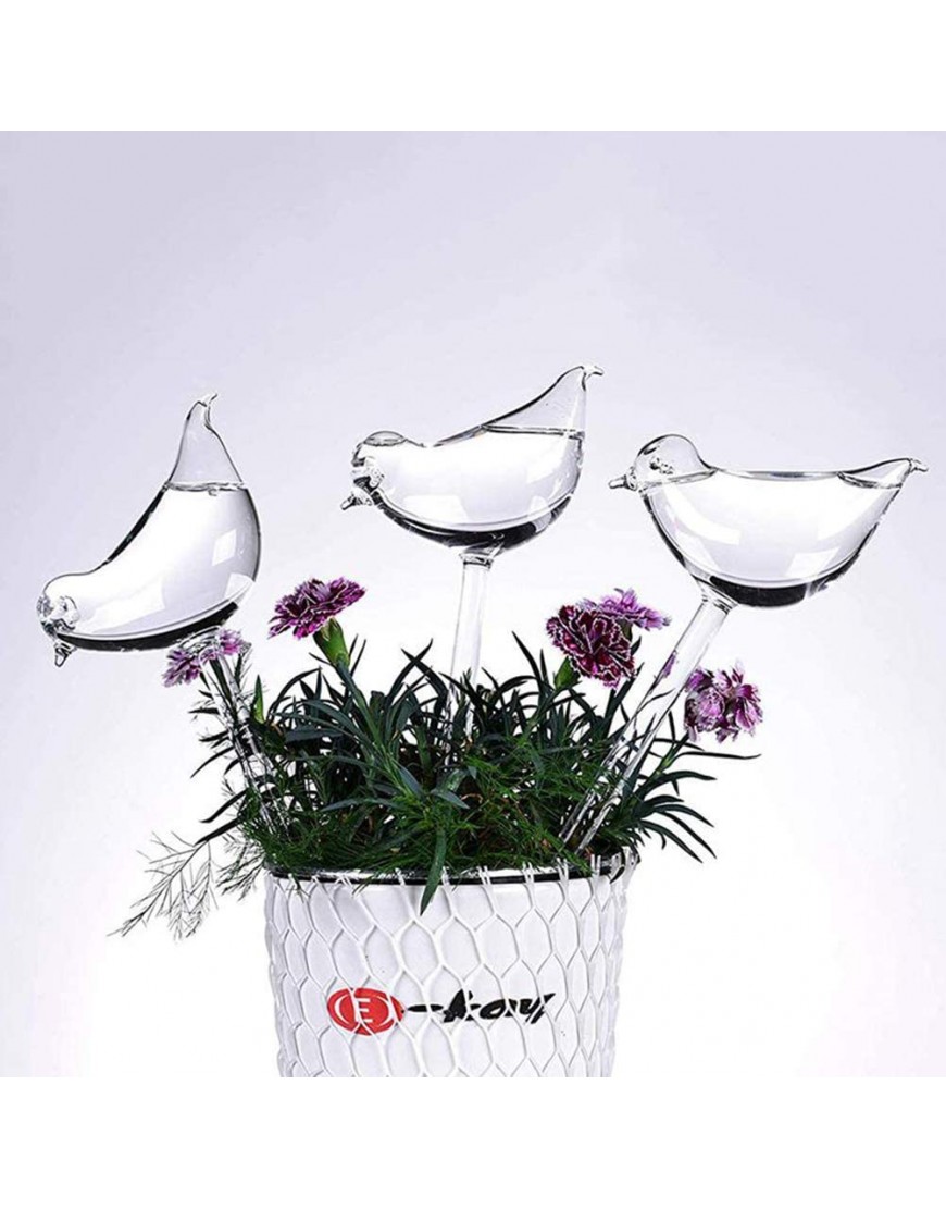 Yesoa 2er-Set Bewässerungskugeln aus Glas Automatische Wasserabgabe Durstkugel in Vogel-Form Bewässerungsvorrichtung Bewässerungskugeln Pflanzen Blume Bewässerung Ernährung für Wohnzimmer - BIKNP9MB