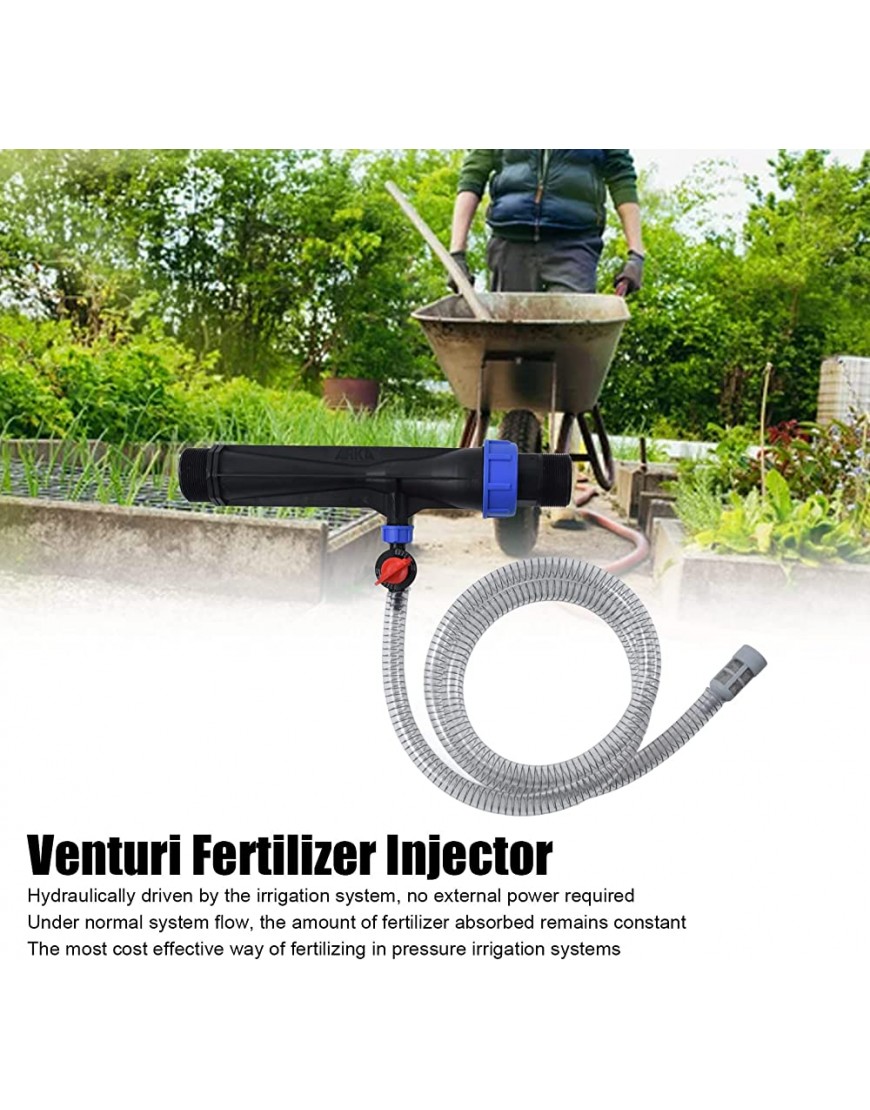Jiawu Venturi-Dünger-Injektor Venturi-Dünger-Injektor für die Bewässerung 8 bar Druckbereich für den Garten - BKAII4K6