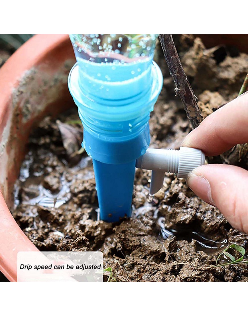 MASHAN Automatisch Bewässerung Set Bewässerungs Spikes Einstellbar Bewässerungssystem Garten zur Blumen oder Gemüse im Innenbereich für den Außenbereich - BFCFXW58