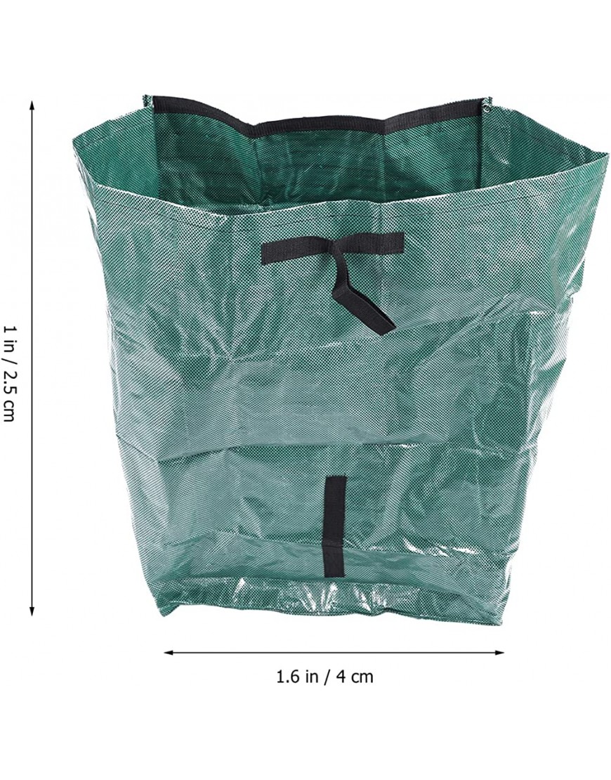 ZMYDZ 3 STÜCKE Garten-Blatt-Abfall-Gartenabfallbeutel-Halter wiederverwendbarer Blatt-Beutel-Rasen-Müllbeutel-Beutel-Garten-Kompost Color : Greenx2pcs Size : 76x56cmx2pcs - BVPNGDMB