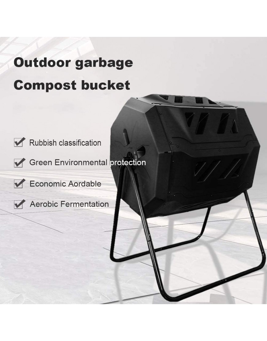 RSTJ-Sjap 160L Outdoor Compost Bin Abfallklassifizierung Marke Neue Kunststoff Kompost Bin Garten Abfall Fermentation Düngerbehälter - BFTHWBHH