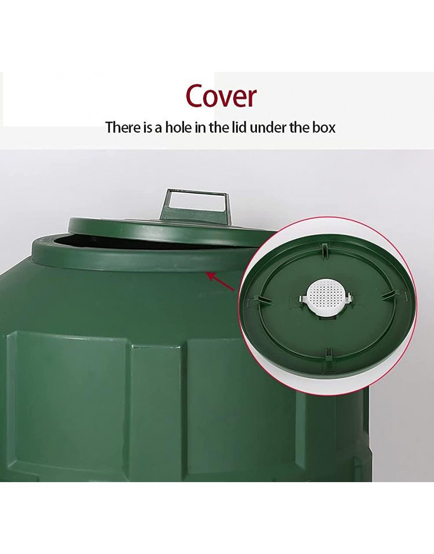 UELEGANS Thermokomposter Nutzinhalt 250L Für Garten- Und Küchenabfälle Komposter Aus UV-Stabilen Recyclingkunststoff - BFGYNQ5M