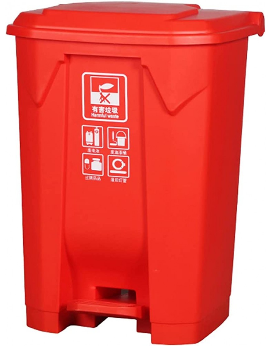 LiuzheZ Home Garten-Pedal-Fach 68 Liter Einfache Reinigung Abfallbins Müll Condon Plastikabfälle Aufbewahrungsbehälter Für Hinterhof Deck Oder TerrasseSize:68L,Color:A - BJXGJKJM