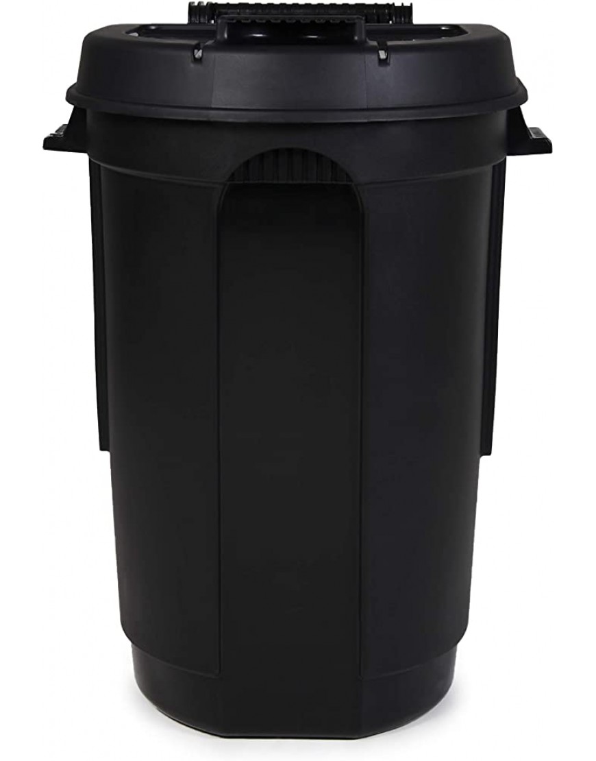 Ondis24 Gartentonne mit 2 Rädern Mülltonne 110 Liter Volumen Abfalltonne mit weit öffnendem Deckel Outdoor Mülleimer Anthrazit - BOANJ8Q3