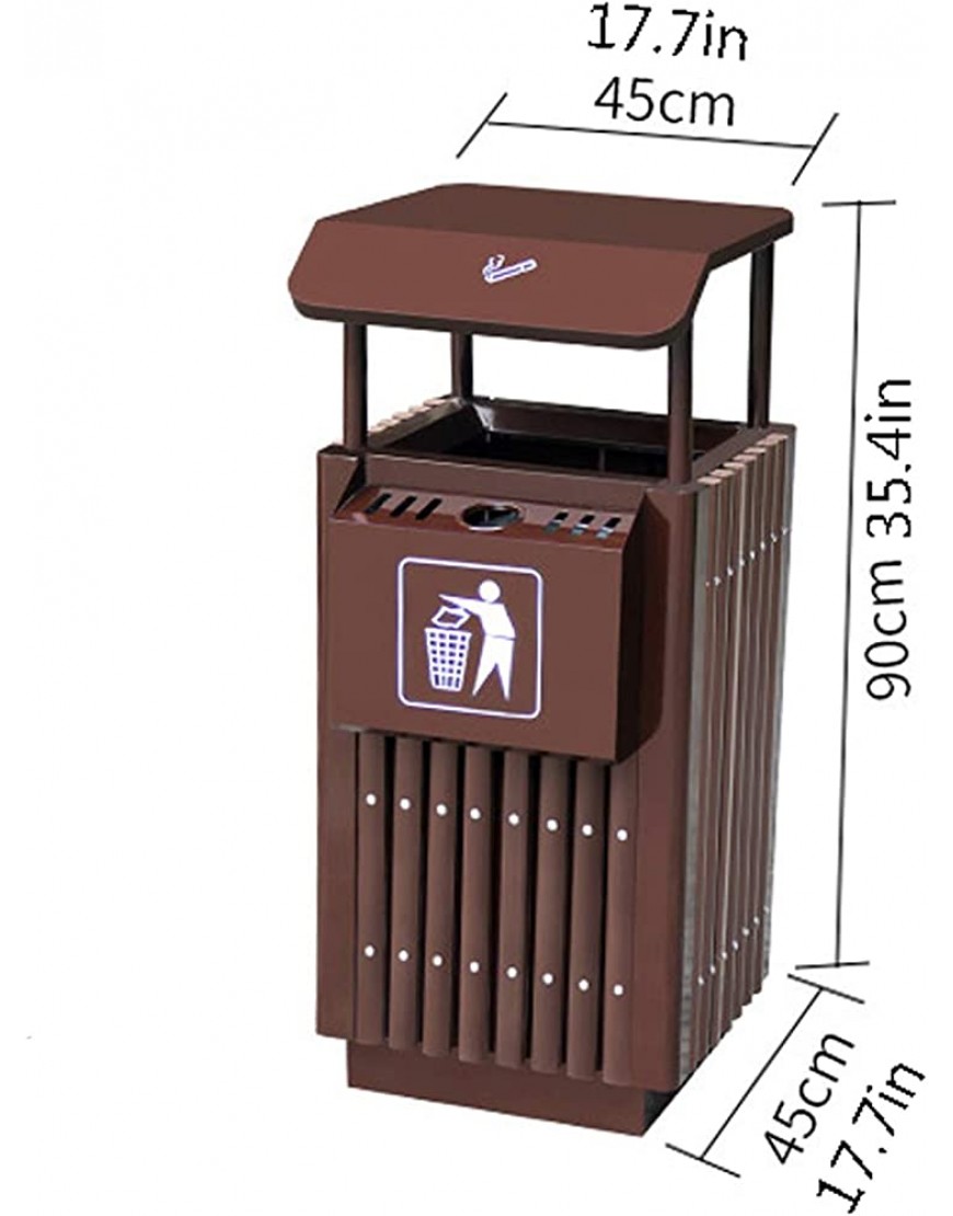 Outdoor-Mülleimer Großer Mülleimer im Freien kann hohe Kapazität Multifunktionale kommerzielle Nutzung Mülleimer Outdoor-Mülleimer kann Mülleimer 10,5 Gallonen Im Hinterhof Deck oder Terrasse - BHQEBN5J