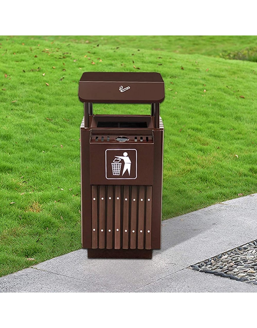 Outdoor-Mülleimer Großer Mülleimer im Freien kann hohe Kapazität Multifunktionale kommerzielle Nutzung Mülleimer Outdoor-Mülleimer kann Mülleimer 10,5 Gallonen Im Hinterhof Deck oder Terrasse - BHQEBN5J