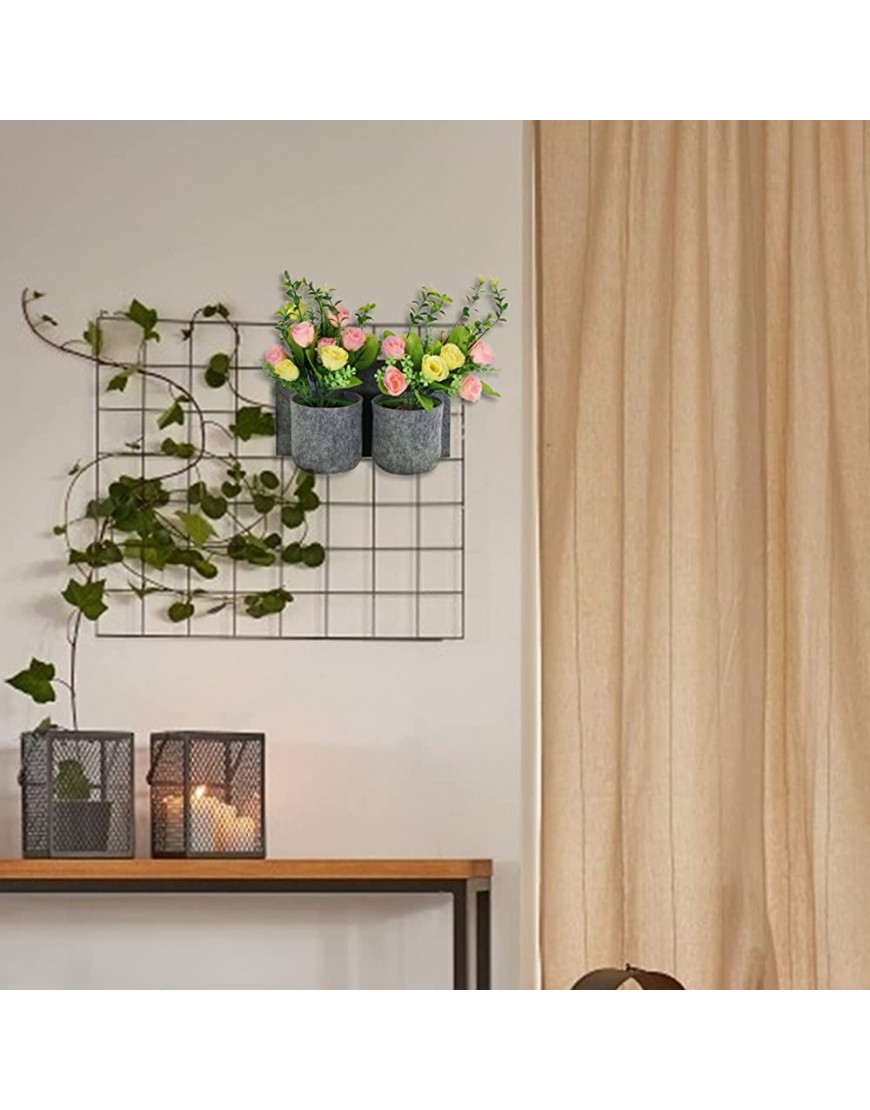 RESOYE Pflanztasche für den Garten grau hängend mit 12 Taschen Wandbehang Blumentopf Tasche Blumenbehälter für Garten Heimdekoration - BQUFF9VE