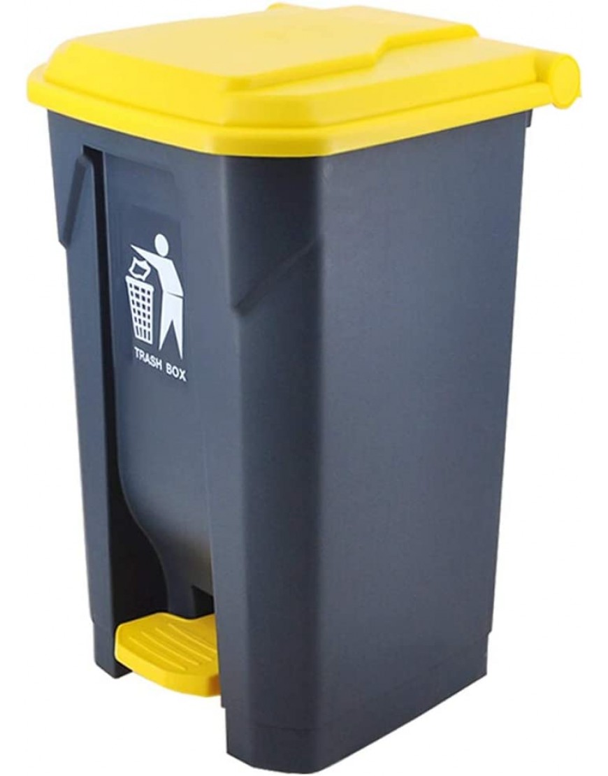 ZHANGJINYISHOP2016 Abfalleimer für den Außenbereich Kunststoff für Garten Terrasse Park Grau Gelb Größe: 45 Liter - BESVBMK6