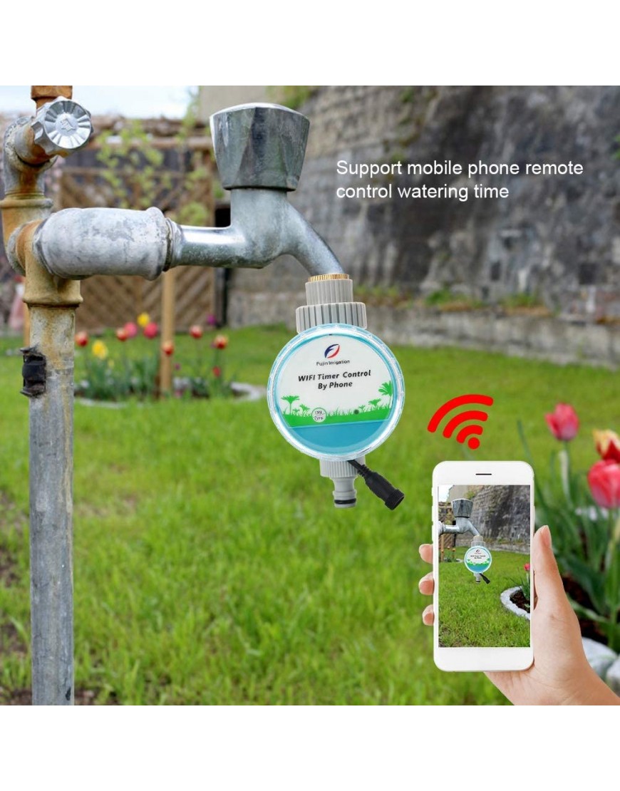 FAMKIT 5 V WiFi-Telefon-Fernbedienung Bewässerungssteuerung Magnetventil Controller für Garten - BIZBHWDW