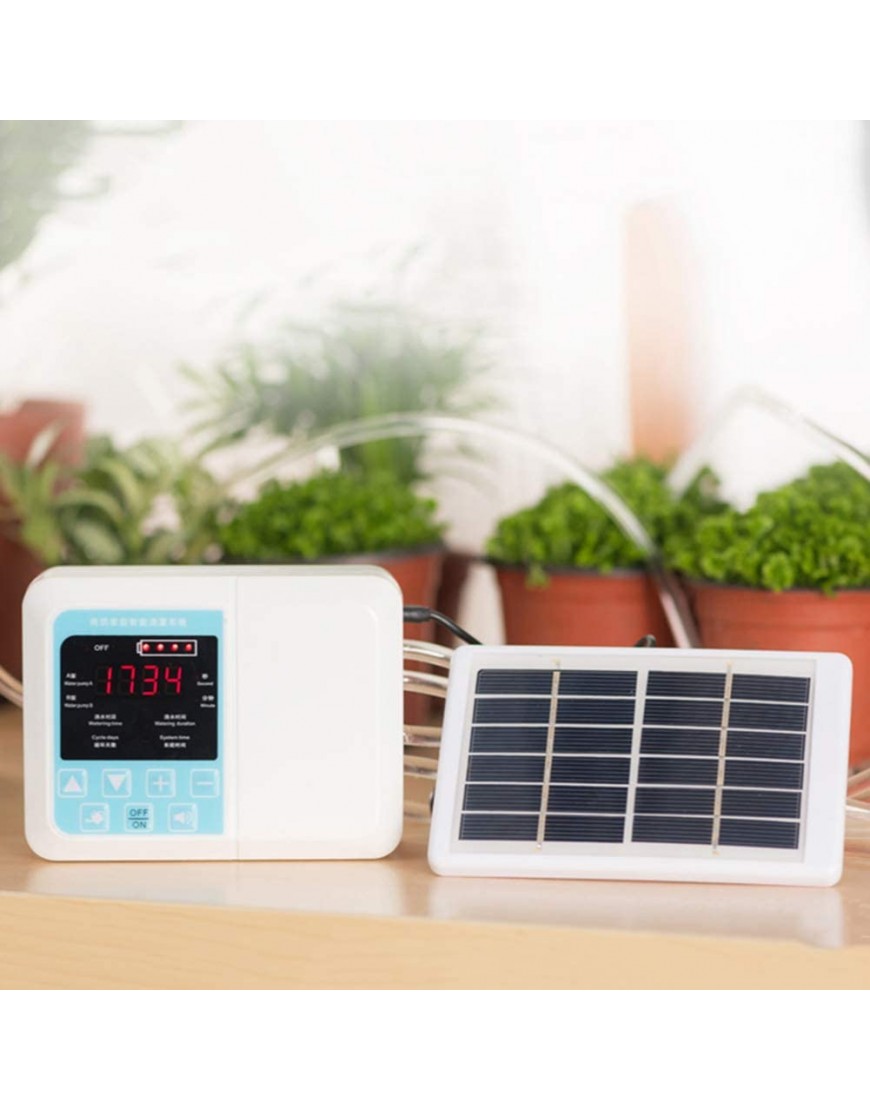 NXW DIY Automatische Bewässerungssystem Intelligentes Solar Bewässerung Timer Set Sonnenbeständiges Korrosionsbeständiges Verschleißfestes Garten Timer Set - BPCAHKJ6