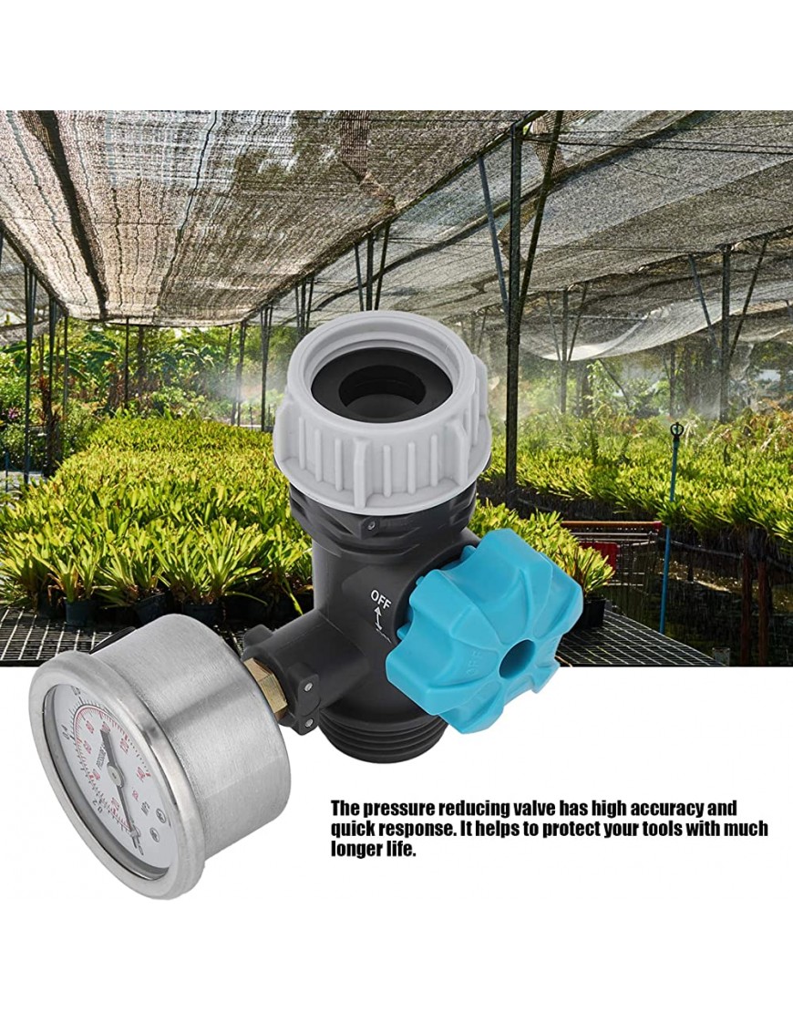 Wasserdruckventil G3 4in Einstellbares Wasserdruckregelventil mit Manometer Bewässerungsregler für den Garten geeignet für den Garten - BQUPJ4JA