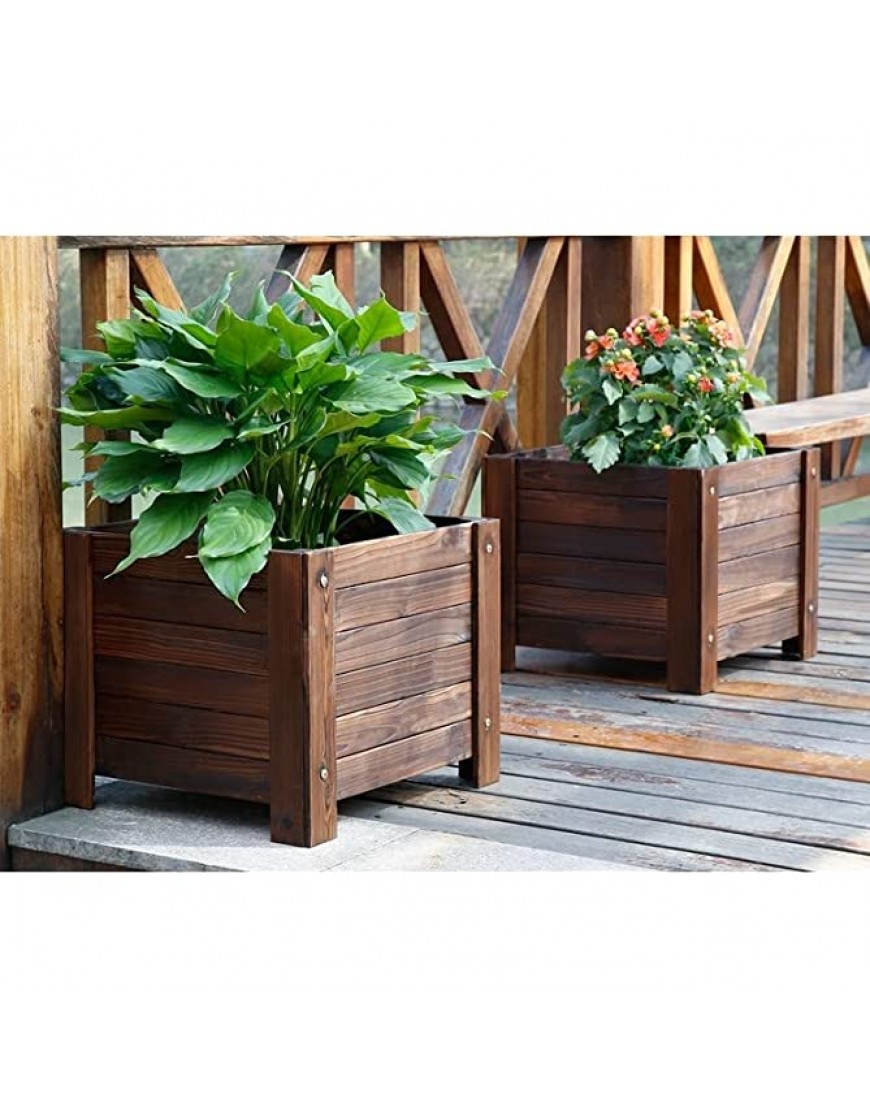 Pflanzkasten Pflanzkübel aus Holz Blumenkasten für Terrasse & Balkon,Garten - BVWYE1QD