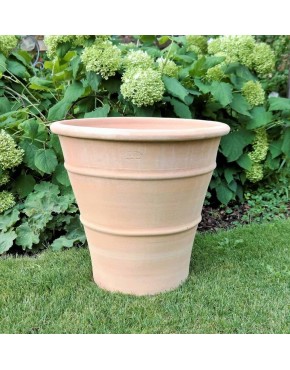 Palatina Keramik großes handgefertiges Terracotta Pflanzgefäß Blumentopf | frostfest | Pflanzkübel für den Garten Balkon oder Terrasse Yucca 50cm - BIRUXK9W