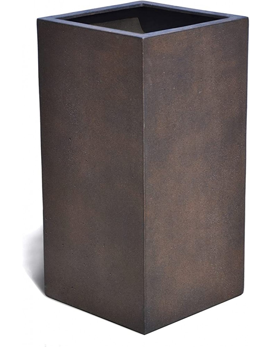 VAPLANTO® Pflanzkübel HIGH Cube 90 Rost Braun Quadratisch XL * 45 x 45 x 90 cm * 10 Jahre Garantie - BEGYU8E7