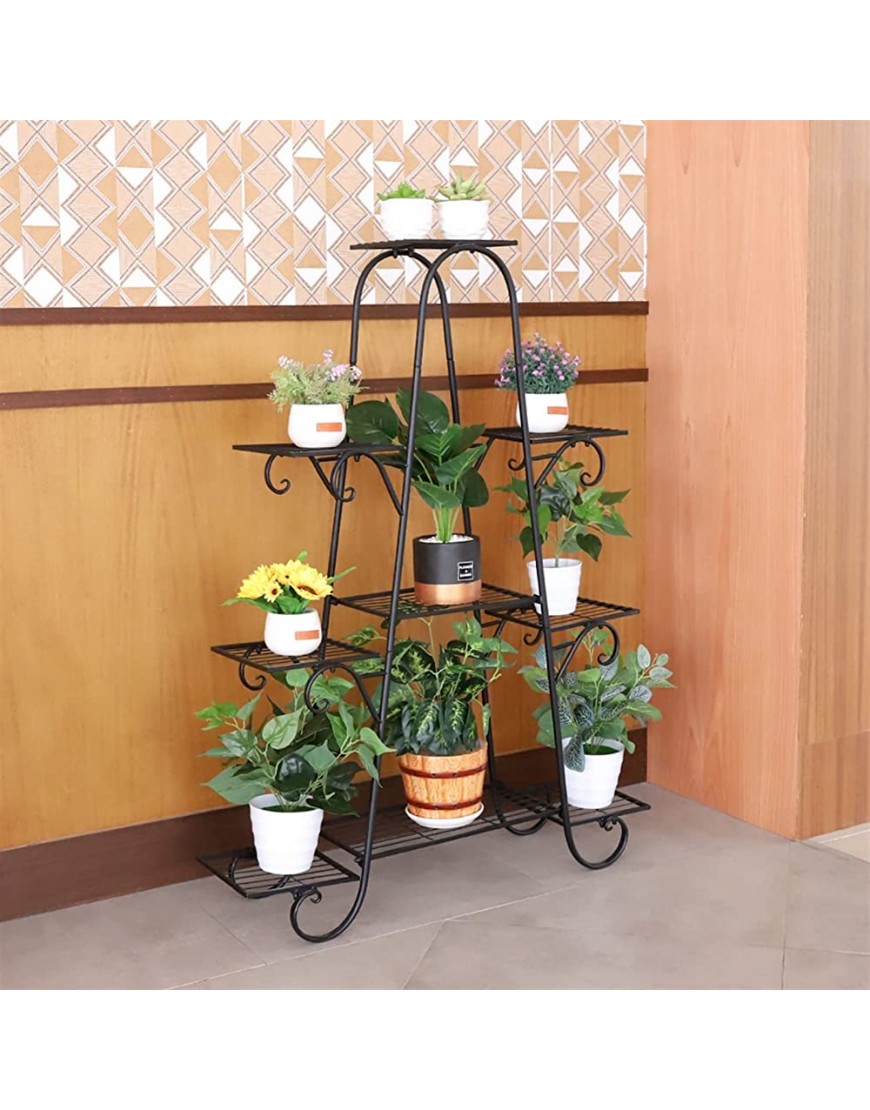 Hong Yi Fei-Shop Blumenstand 9 Stufe Pflanze Stands Indoor metallpflanze Regal Stand Outdoor Multilayer Topfpflanzer Zeigen Rack Patio Garten Pflanzenregal - BJIBQJBA
