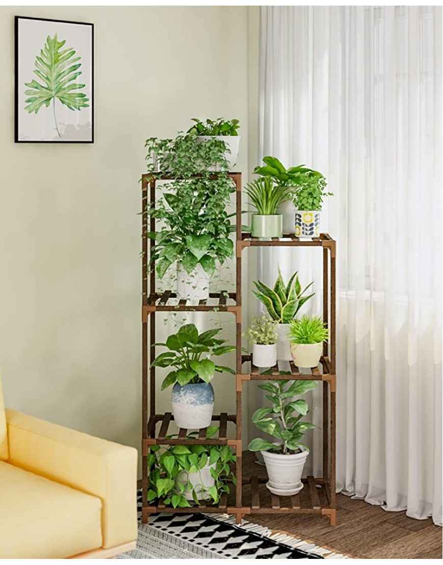 xinxintai Eck-Pflanzenständer für Zimmerpflanzen Outdoor Pflanzenregal Blumenständer für Wohnzimmer Balkon und Garten - BEGBV46D