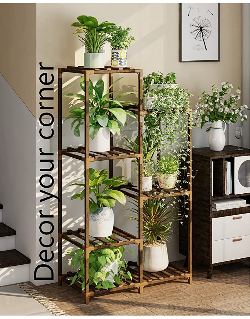 xinxintai Eck-Pflanzenständer für Zimmerpflanzen Outdoor Pflanzenregal Blumenständer für Wohnzimmer Balkon und Garten - BEGBV46D