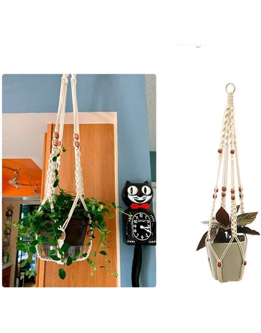 JINSUO NWXZU 100% Handarbeit Makramee-Betriebsaufhänger Blume Topf Aufhänger for Wand-Dekor Hof Garten Hanging Planter hängenden Korb Color : Style 7 - BZYGO3JB
