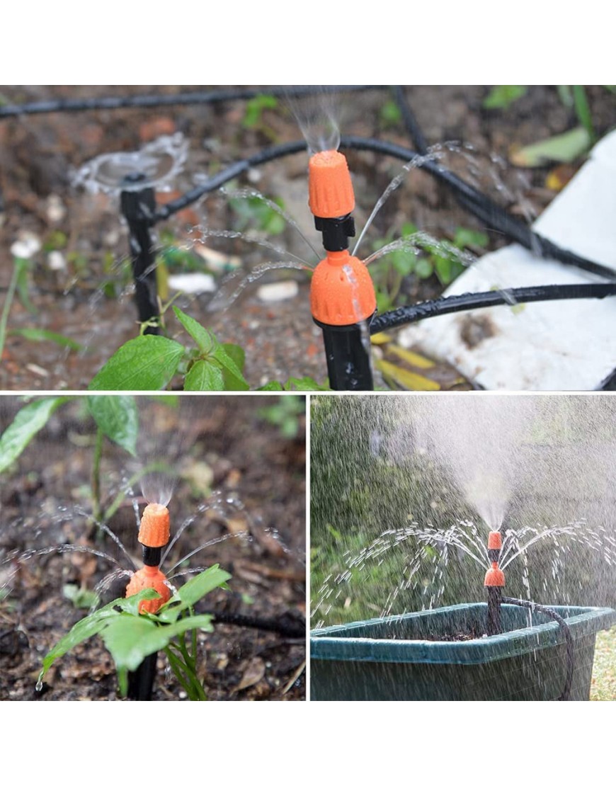 Kaimeilai Tropfer Bewässerung 24 Stück Automatisch Bewässerung Set Garten Micro Bewässerungssystem Einstellbar Bewässerung Dripper 8 Löcher Bewässerung Sprinkler für Gartenpflanzen Blumen Gemüs - BAHEU4KJ