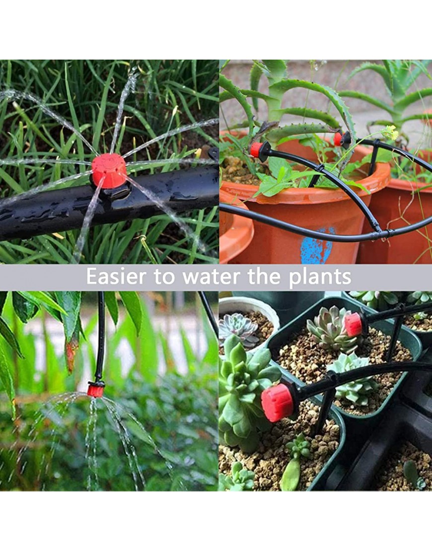 Kalolary 100 Stück Bewässerung Tropfer Sprinkler Bewässerungssystem Garten Micro Tropfbewässerung Zubehör für Blumenbeete Gemüsegärten Rasen - BCGUK2NB