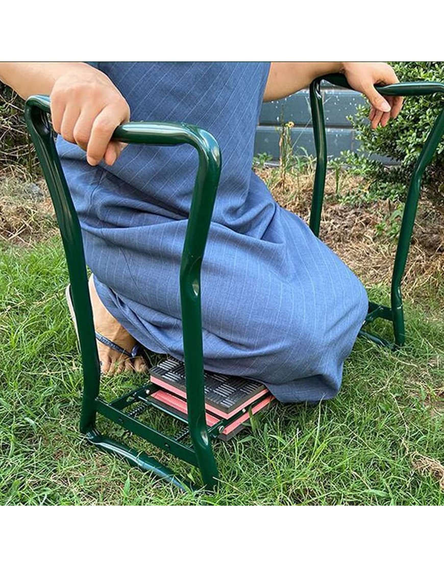 Ninhao Faltbare Garten kniende Pad tragbarer Garten Keeler Seat im Freien Gartenarbeit Werkzeuge mit Werkzeuge Tasche Schutz Knie Hocker - BJOXEJ9V